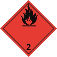 Varningsetikett: Brandfarliga gaser