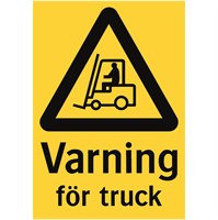 Varning för truck