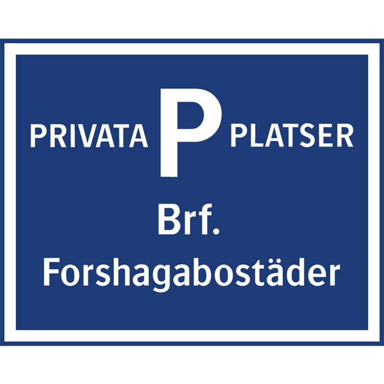 parkeringsskylt privata p-platser
