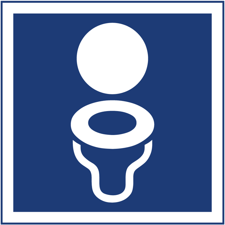 informationsskylt toalett