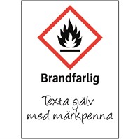Kemisk varningsdekal: Brandfarlig