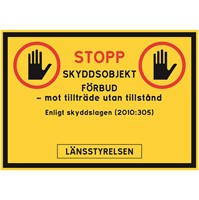 Skyddsobjektskylt: 2.1 Länsstyrelsen