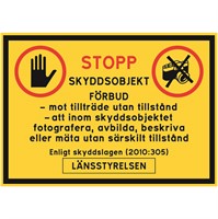 Skyddsobjektskylt: 2.4 Länsstyrelsen