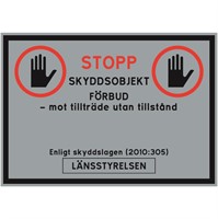 Skyddsobjektskylt: 2.9 Länsstyrelsen