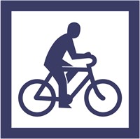 fritidsskylt cykelåkning