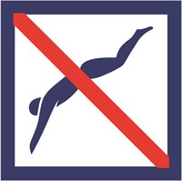 fritidsskylt förbud mot simhopp