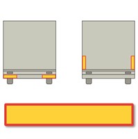 Transportskylt för släpvagn eller last