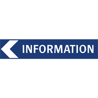 vägvisningsskylt information (vänsterpil)