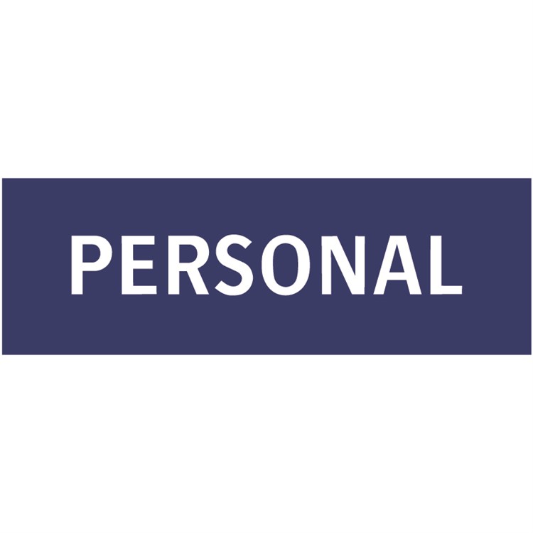 Skylt: Personal
