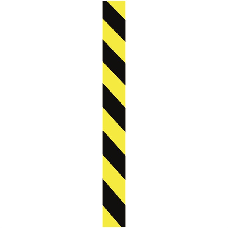 Efterlysande/fluorescerande varningslist (vänster), 100x990mm